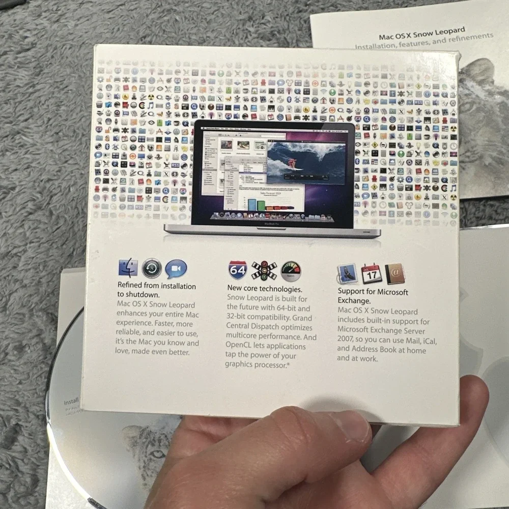 Apple Mac OS x Snow Leopard 10.6.3 Install Disc Complete In Box